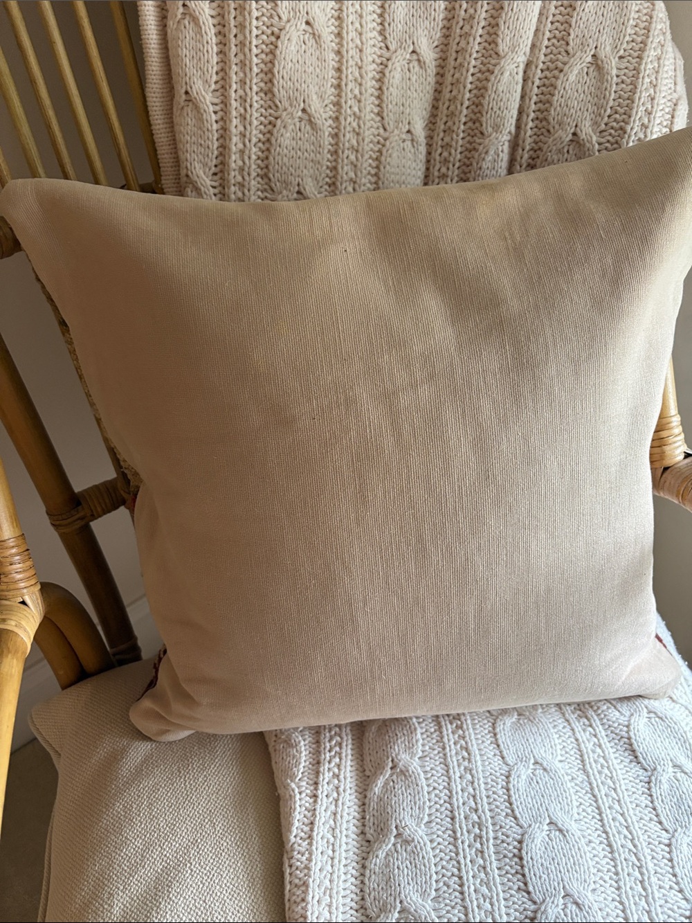 Pottery Barn Kilim-Style Accent Pillow Cover in Rust,Green, Burgundy - Picture 2 of 9